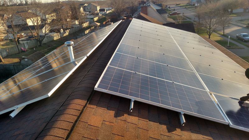 Solar Panels Installation on Roof