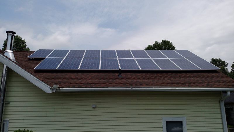 Solar Panels Installation on Roof